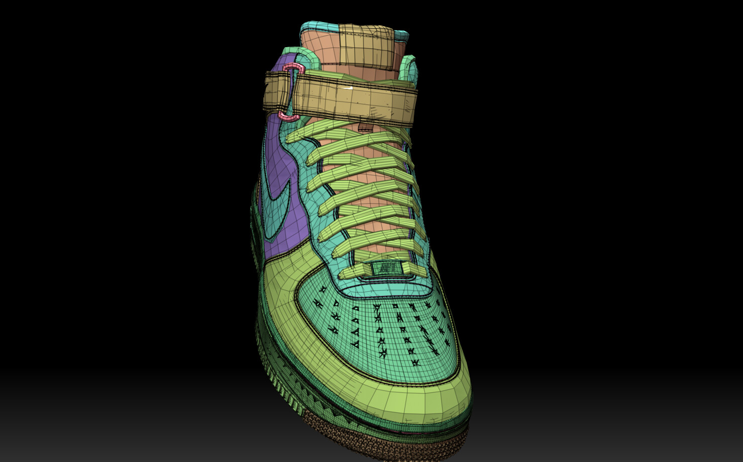 Nike Air Force 1 High 3D model - Download Clothes on