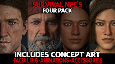 Survival NPC's - Four Pack [UE4]
