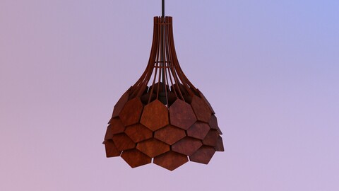 Pinecone Wood pendant Lamp