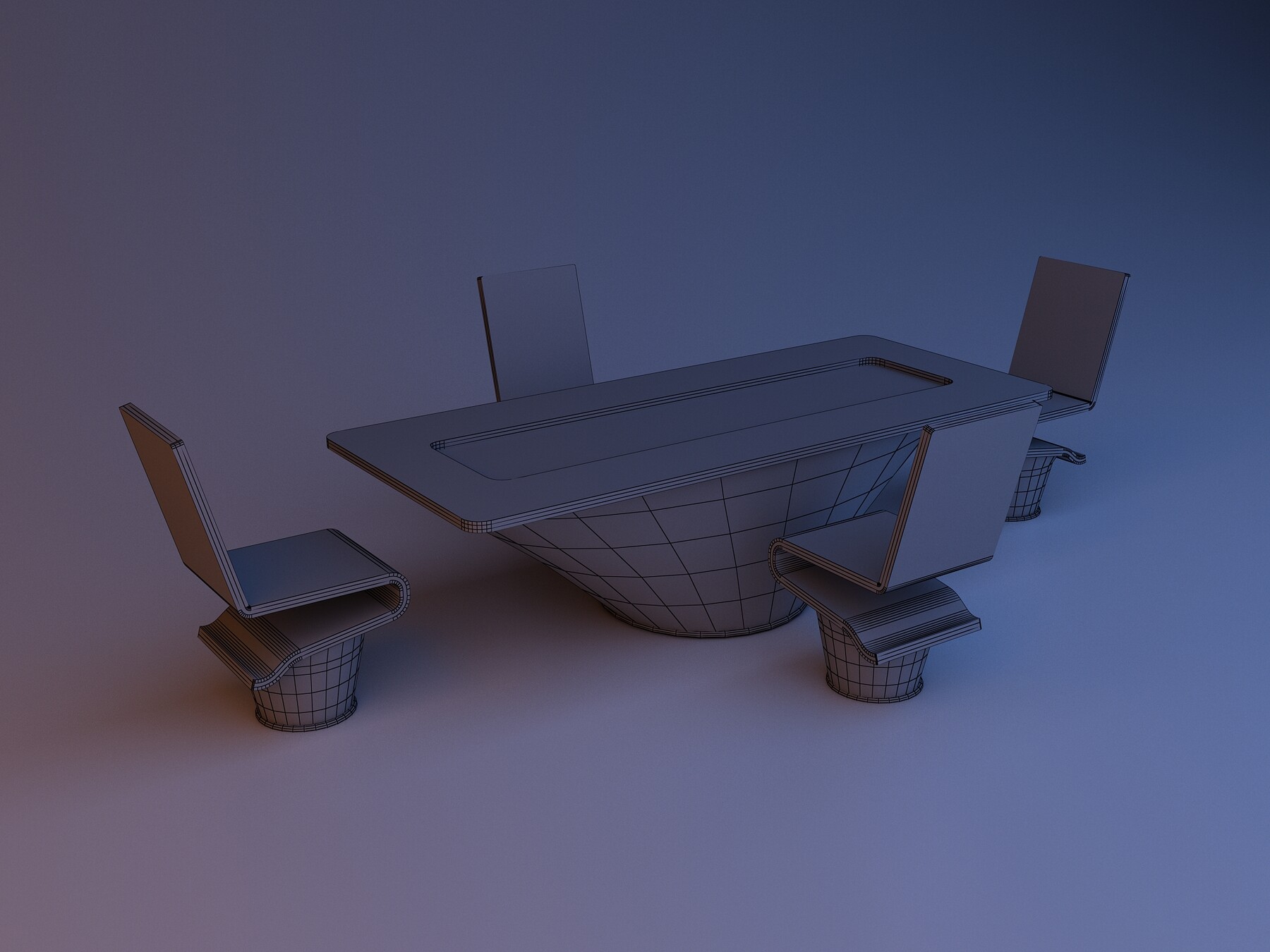 ArtStation Scifi Futuristic office furniture Game Assets