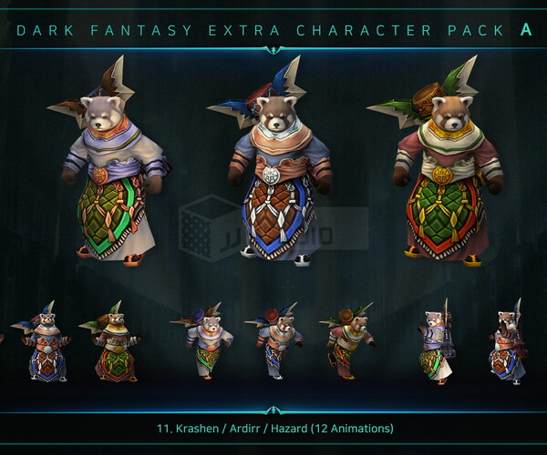 ArtStation - Dark Fantasy Extra Character Pack A | Game Assets