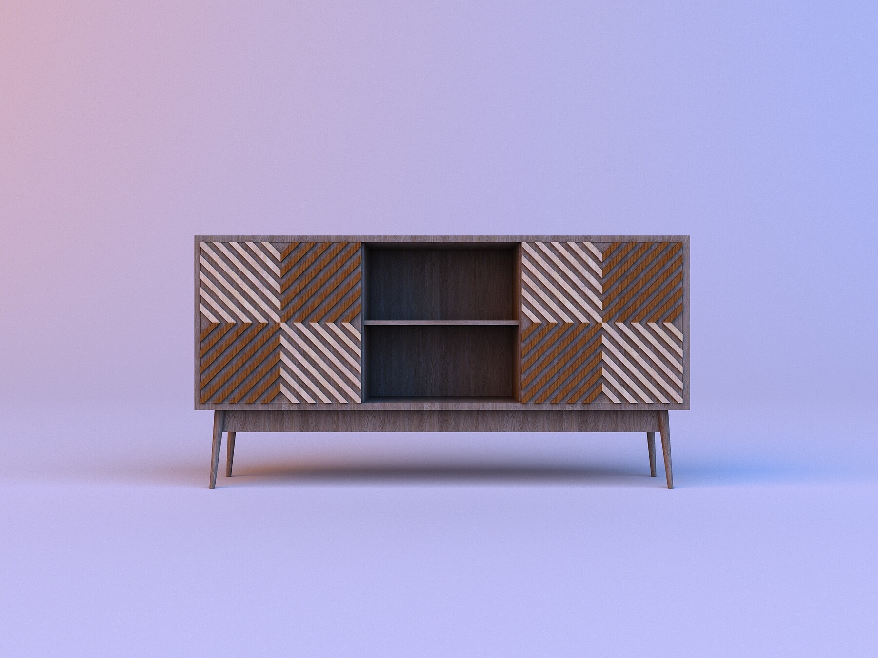 ArtStation Wood sideboard Game Assets