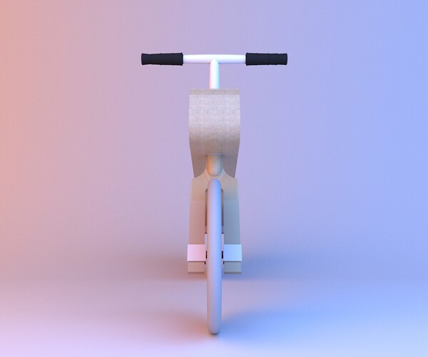 ArtStation Wooden balance bike Game Assets