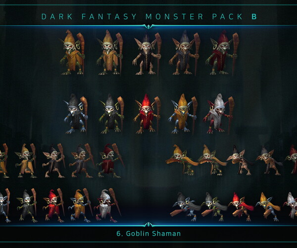 ArtStation - Dark Fantasy Monster Pack B | Game Assets