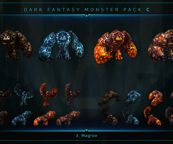 ArtStation - Dark Fantasy Monster Pack C | Resources