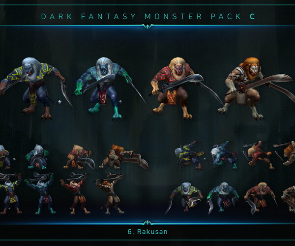 ArtStation - Dark Fantasy Monster Pack C | Resources