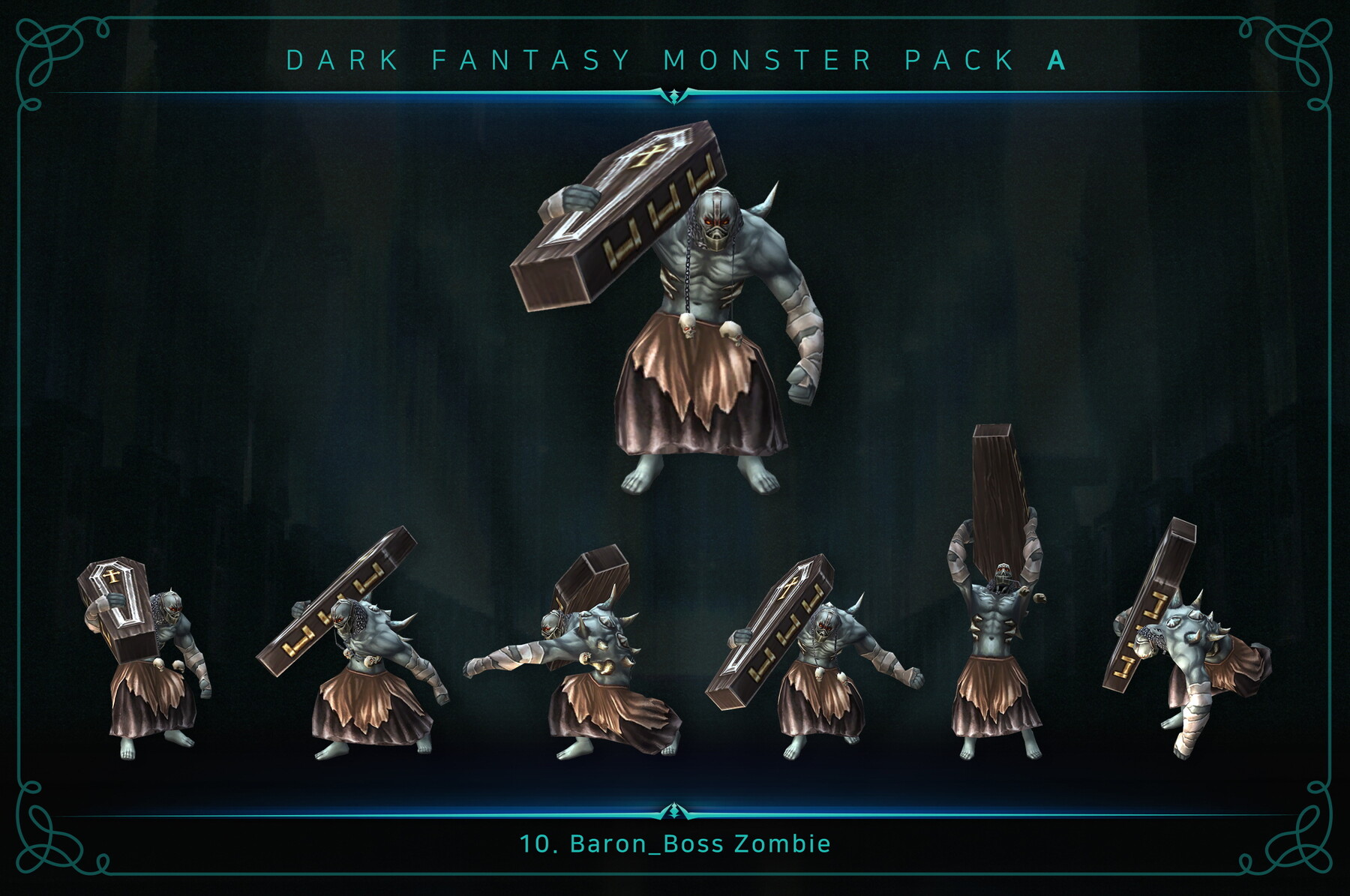 ArtStation - Dark Fantasy Monster Pack A | Game Assets