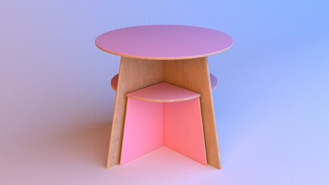 Set of designer childrens furniture
