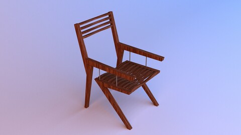 Elegant wood chair