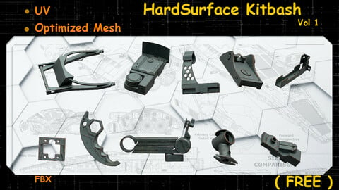 Fred's Hardsurface KitBash Vol 1 (Free)