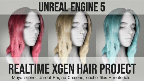 Real-time XGen Hair - Unreal Engine 5
