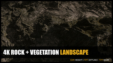 4K Rock & Vegetation Landscape