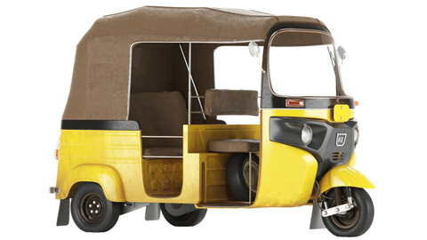 Auto Rickshaw Mini Taxi "Yellow"