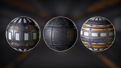 Sci Fi Panels PBR  Materials