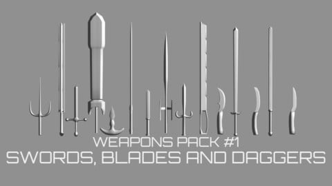 Weapons Pack 1 - Swords, Blades and Daggers