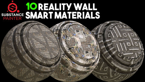 10 High Quality Wall Smart Materials / .spsm