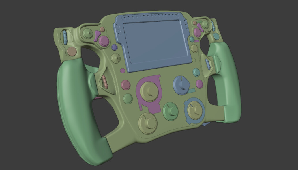 ArtStation Racing Steering Wheel Game Assets