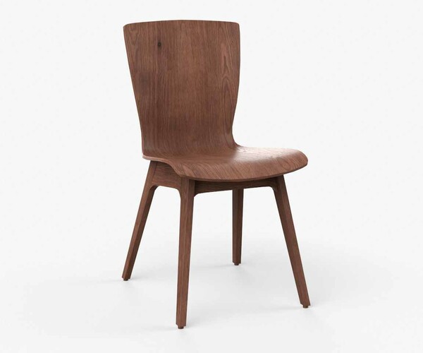 ArtStation Dining Chair Crest Bentwood Game Assets