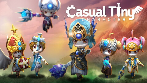 Casual Tiny Character - Priest Pack