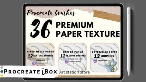 Premium paper texture for Procreate | ProcreateiBox