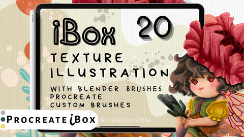 iBox Texture illustration brush set for Procreate | ProcreateiBox