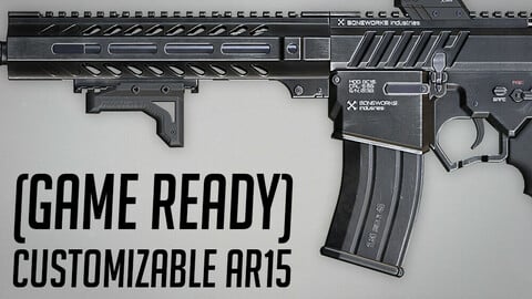 Customizable AR15 - Game Ready
