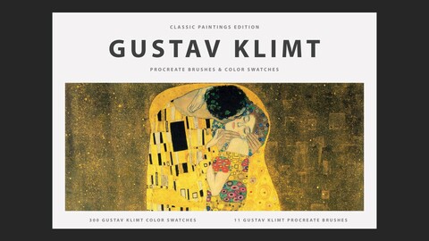 Gustav Klimt Procreate Brushes