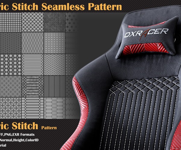 ArtStation - 40 Fabric Stitch Seamless Pattern - VOL 07