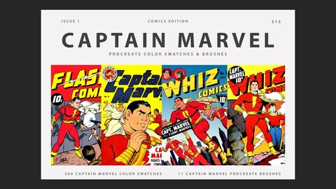 Captain Marvel Procreate Brushes