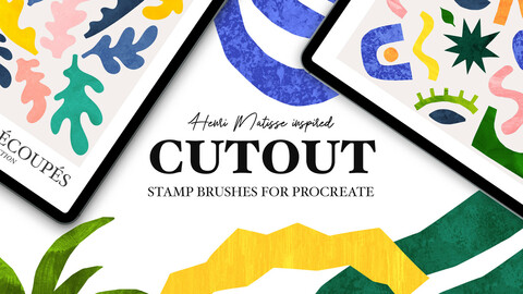 Cutout stamp brushes for Procreate