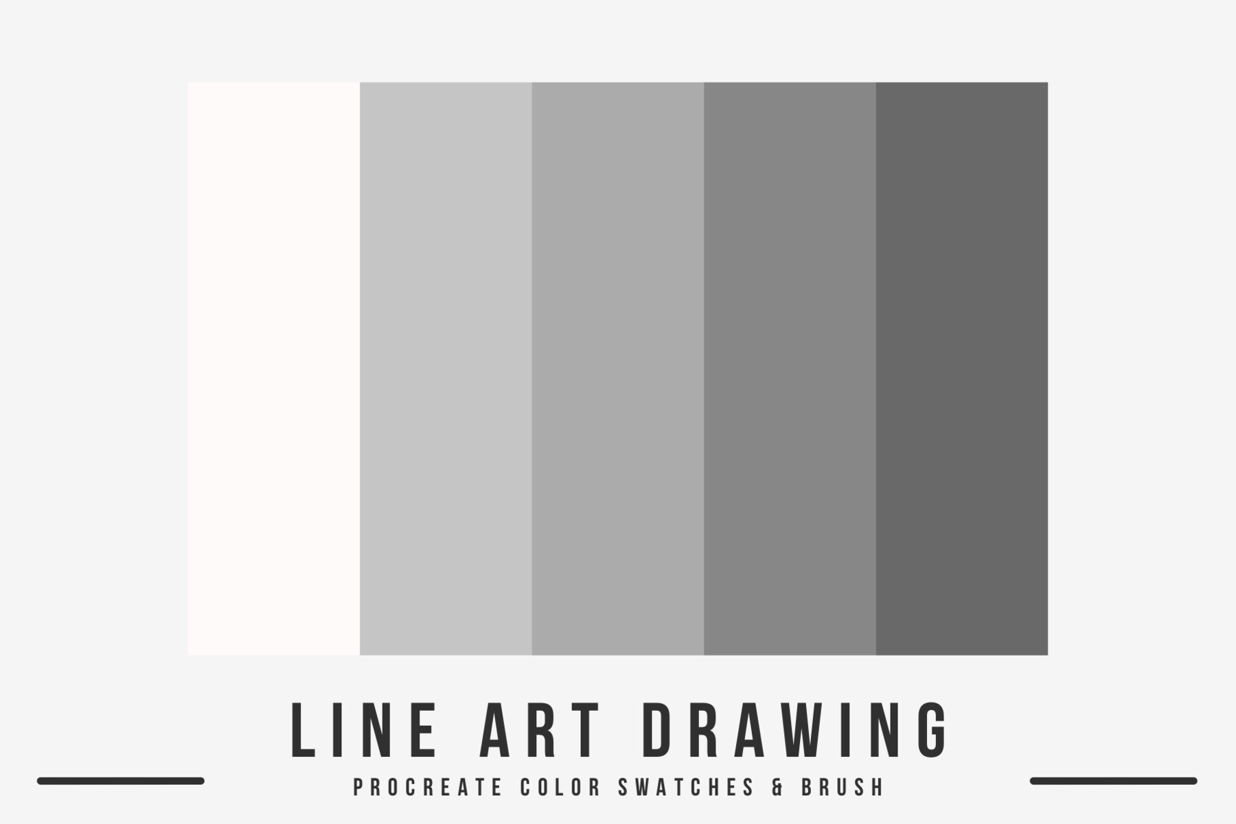 ArtStation Line Art Drawing Procreate Kit Brushes