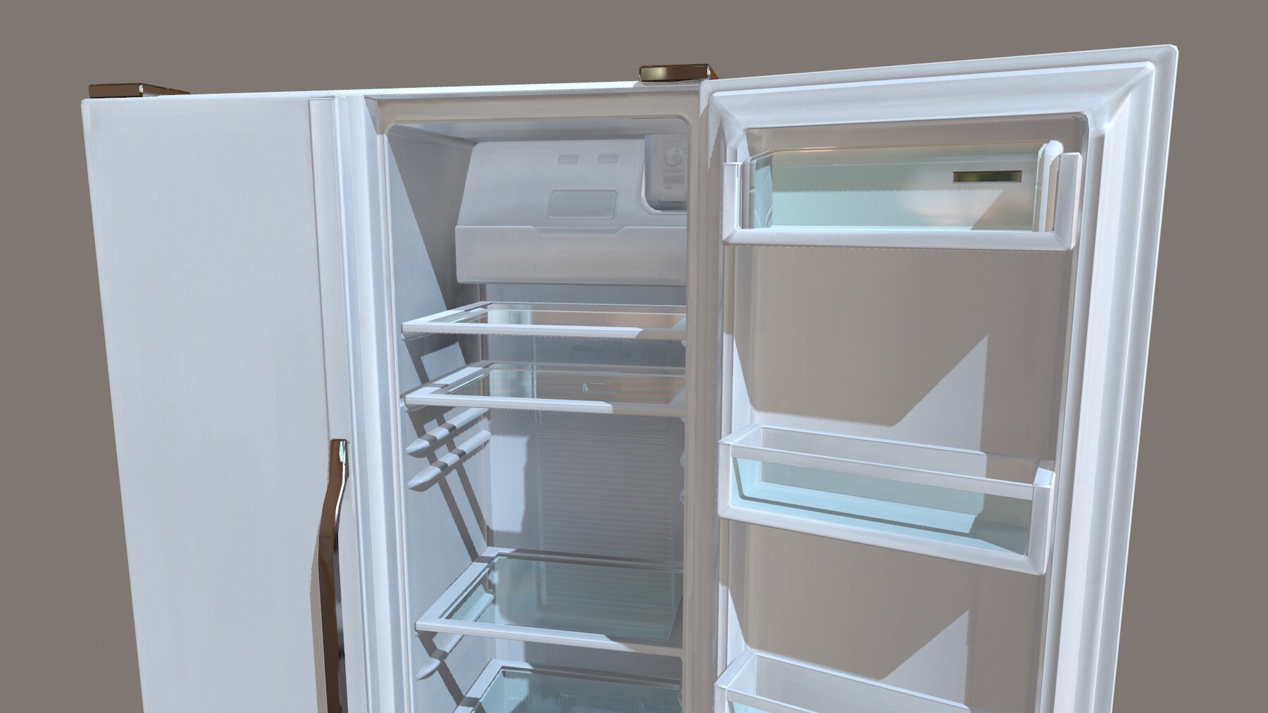 ArtStation Double door fridge Game Assets
