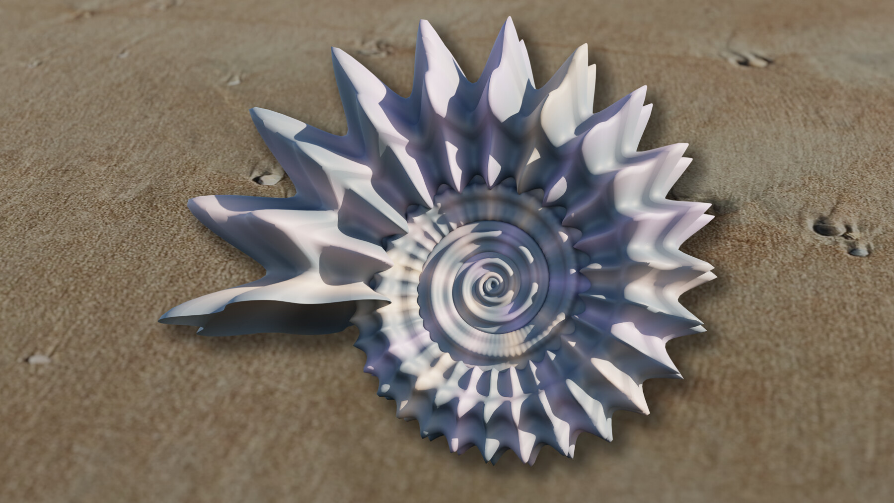 ArtStation Sea Shell (Seashell) Generator for Blender Geometry Nodes Resources