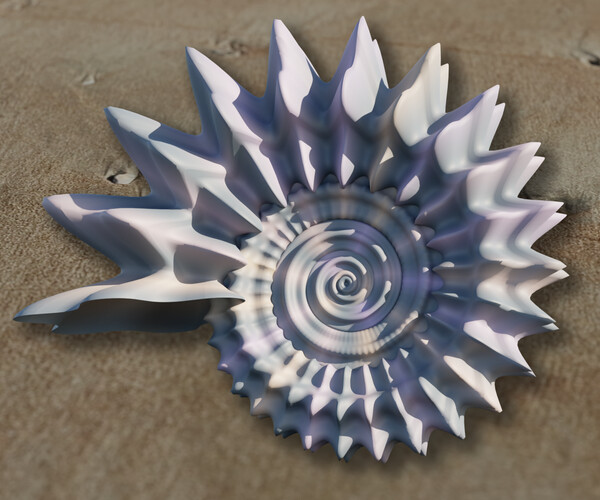 ArtStation Sea Shell (Seashell) Generator for Blender Geometry Nodes
