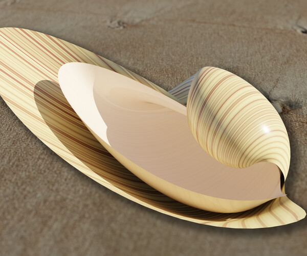 ArtStation Sea Shell (Seashell) Generator for Blender Geometry Nodes Resources