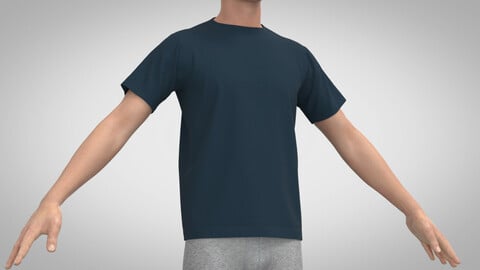 Sports Tee Shirt, Marvelous Designer, Clo3D +fbx, obj