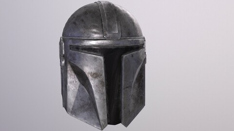 MANDALORIAN HELMET low-poly STAR WARS