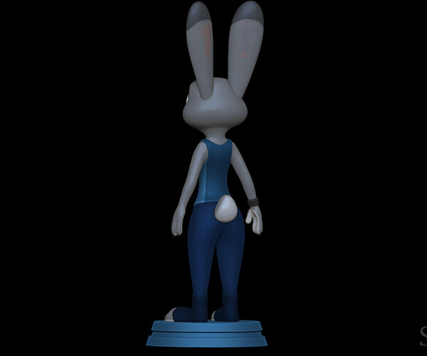 ArtStation - Judy Hopps ZPD Training outfit - Zootopia 3D print model ...