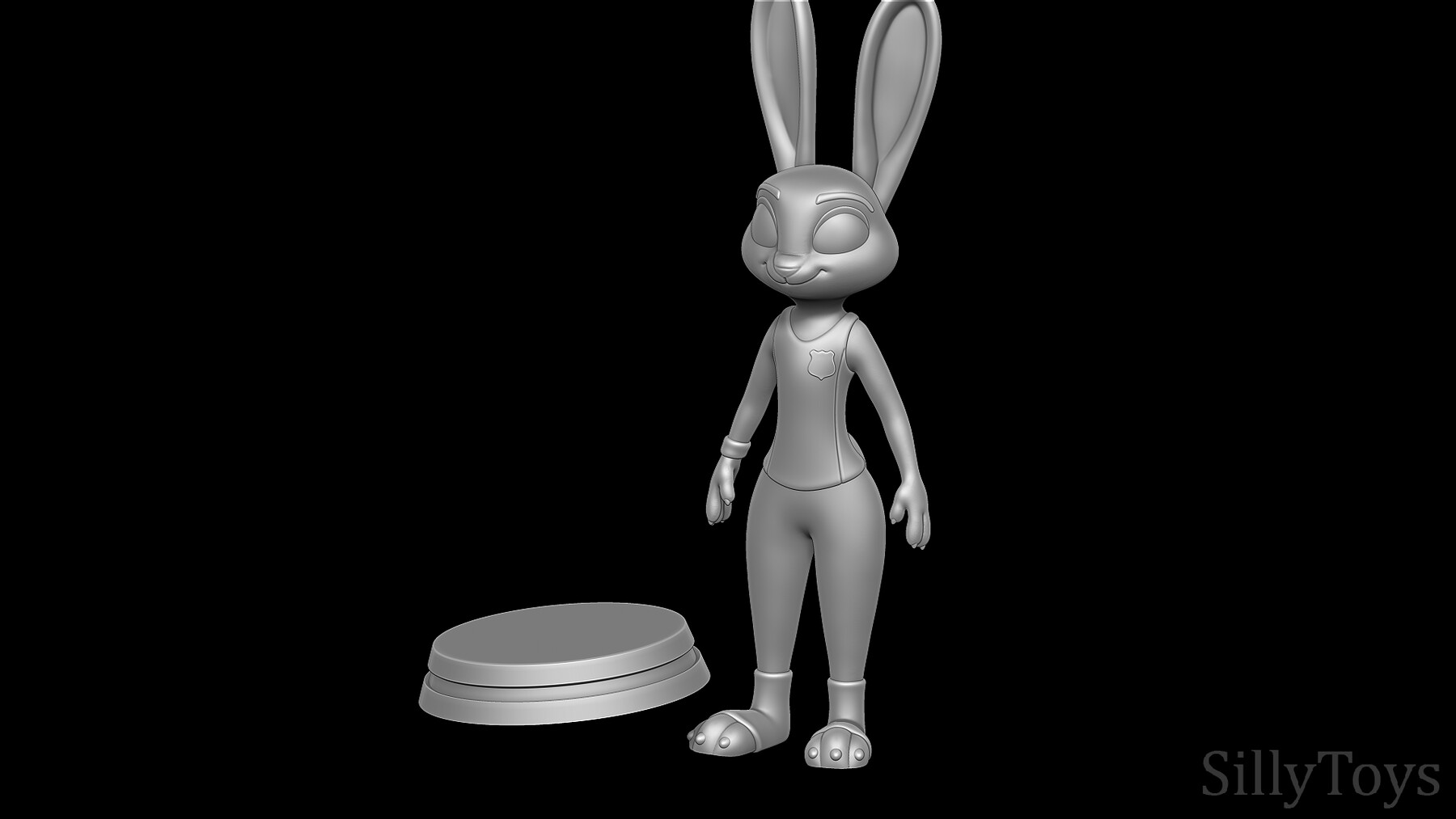 ArtStation - Judy Hopps ZPD Training outfit - Zootopia 3D print model ...