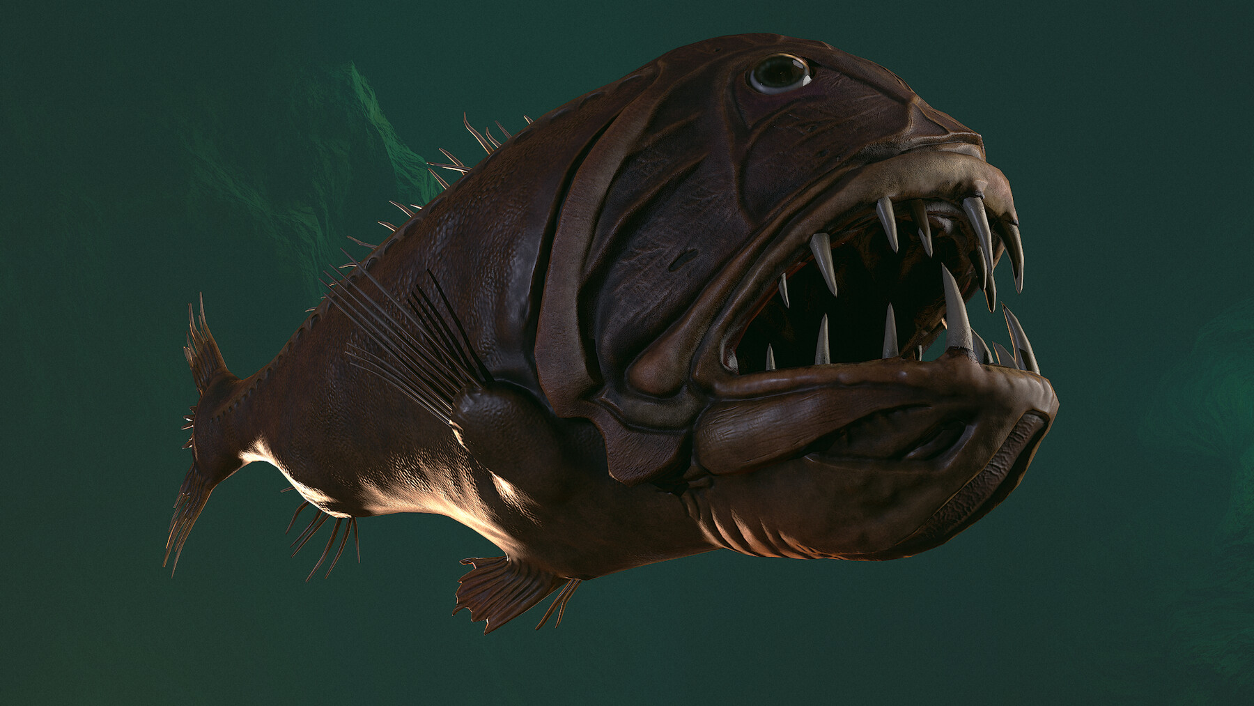 ArtStation - Fish Monster - Sabertooth | Game Assets