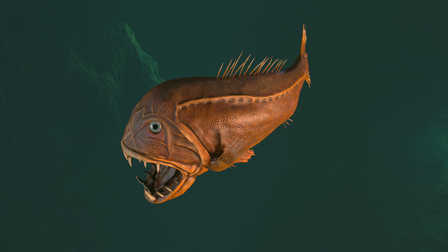 ArtStation - Fish Monster - Sabertooth | Game Assets