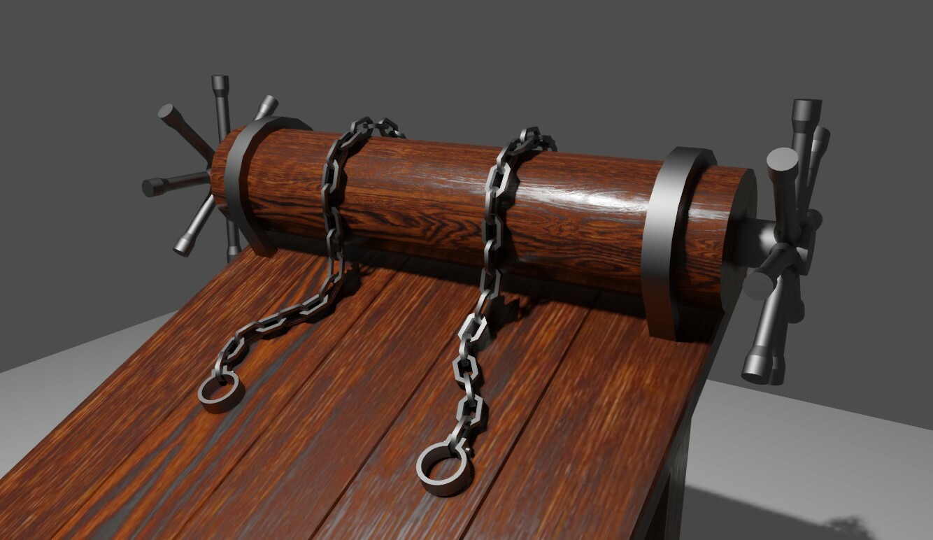ArtStation Torture Machine Medieval Stretch Maquina de Tortura