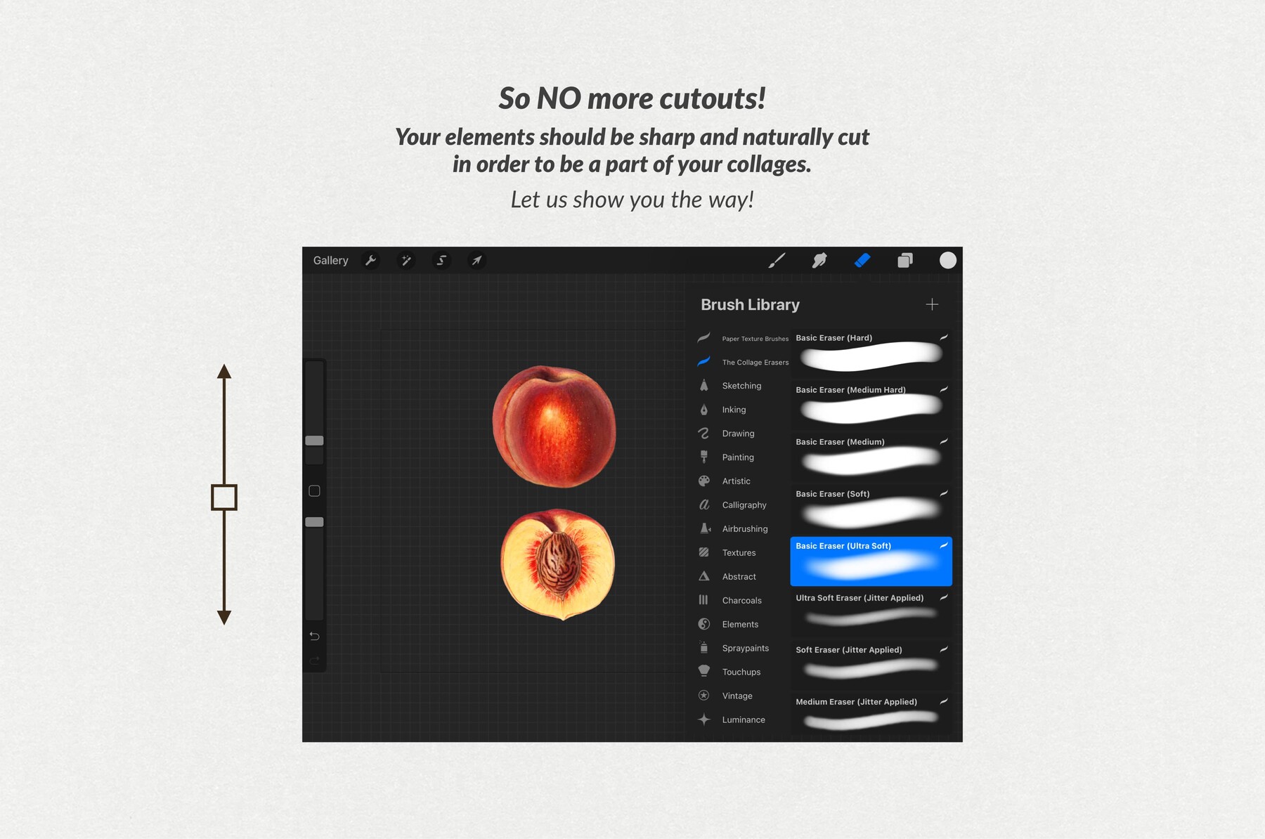 ArtStation The Collage Erasers Procreate Kit (Ideal for Collage