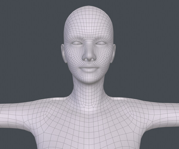 Artstation Female Basemesh Game Assets