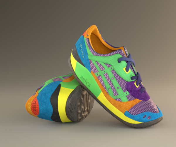 ArtStation - Sneakers ASICS 3D model | Resources