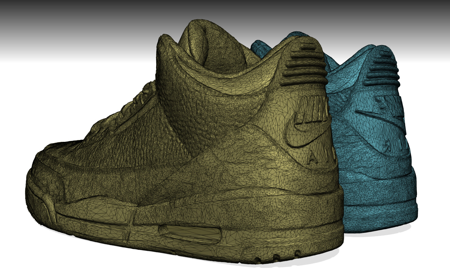 ArtStation - NIKE AIR YEEZY 2 SHOES low-poly PBR