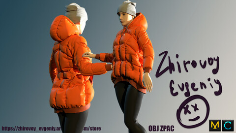 Down Jacket Leggings and Cap