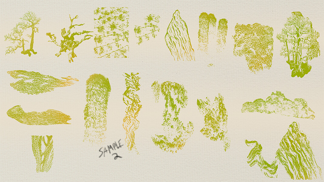 ArtStation - 168+ Custom Shapes and Images for Nature Environment ...