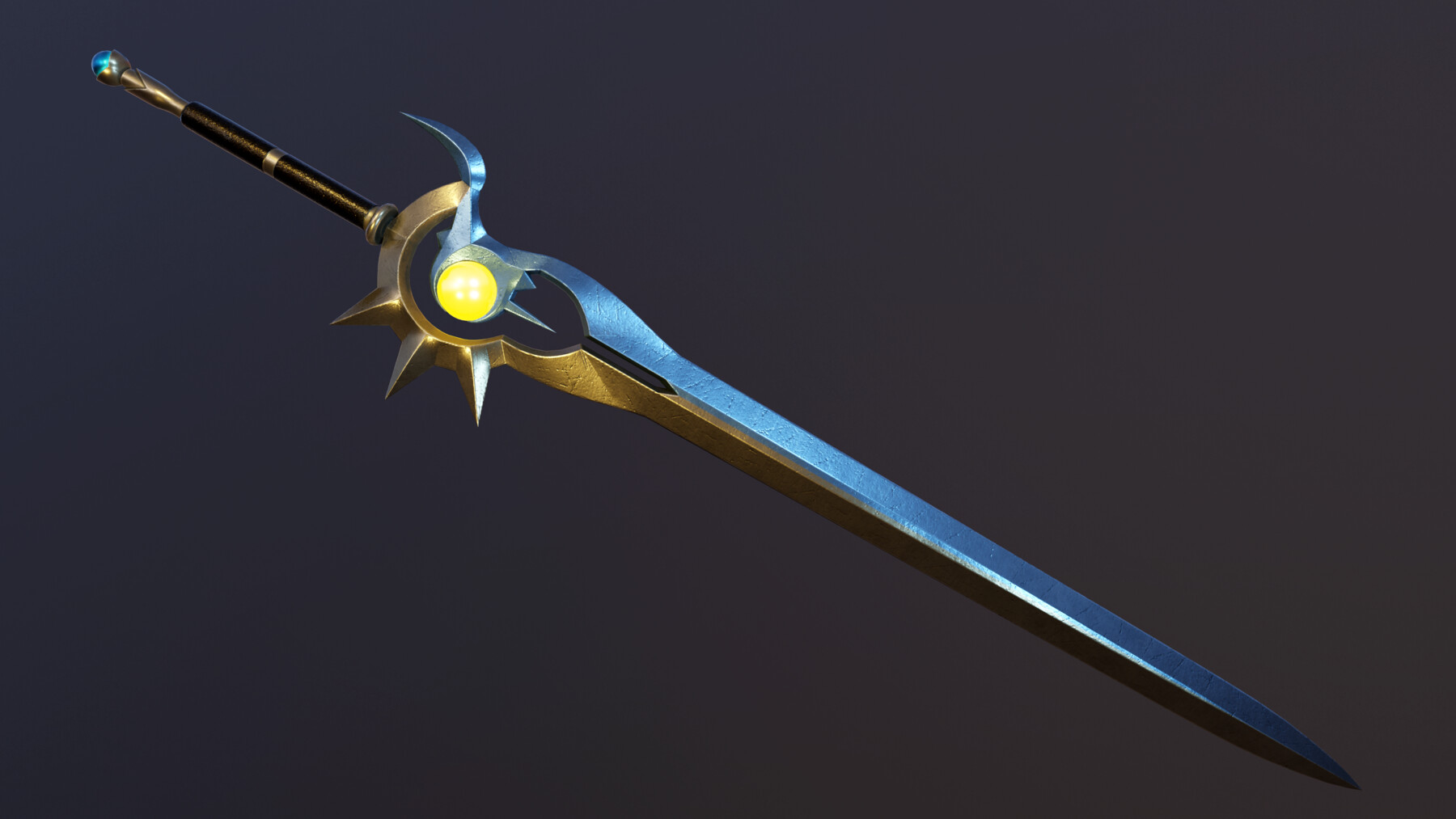 ArtStation - 3D Low-Poly Model - Twilight Sword | Game Assets