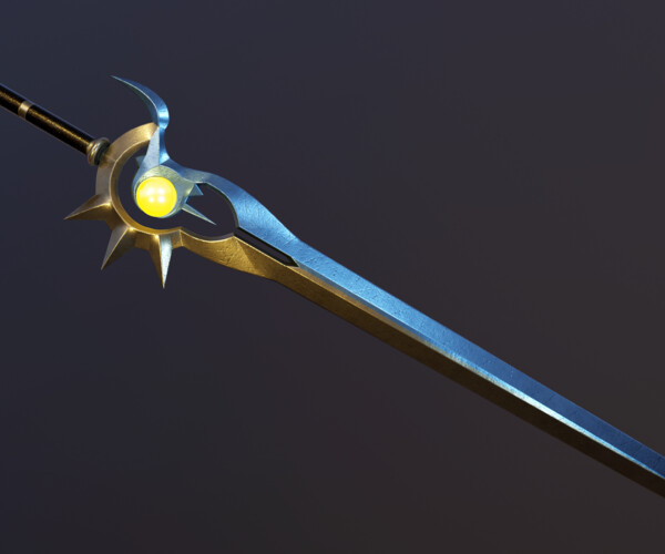 ArtStation - 3D Low-Poly Model - Twilight Sword | Game Assets